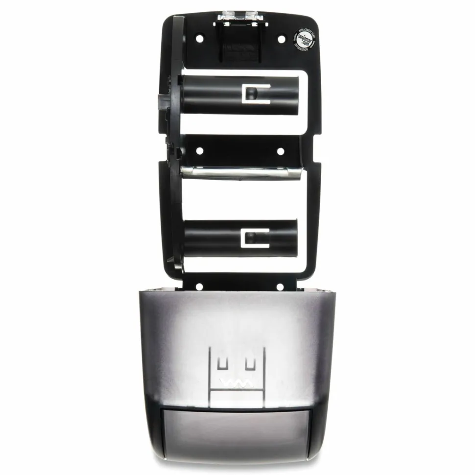 San Jamar Duett Standard Bathroom Tissue Dispenser, Pearl Black