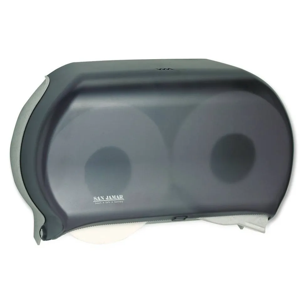 San Jamar Jumbo Bathroom Tissue Dispenser, Pearl Black