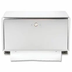San Jamar Mini Combination Hand Towel Cabinet Dispenser, 11 1/8