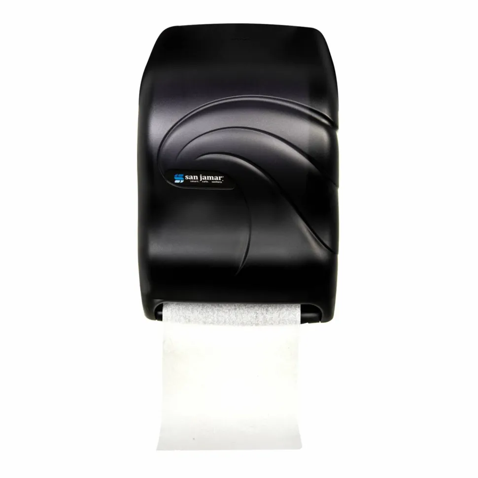 San Jamar Oceans Tear-N-Dry Electronic Touchless Roll Towel Dispenser, 11.75 x 9 x 15.5, Black Pearl