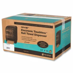 San Jamar Oceans Tear-N-Dry Electronic Touchless Roll Towel Dispenser, 11.75 x 9 x 15.5, Black Pearl