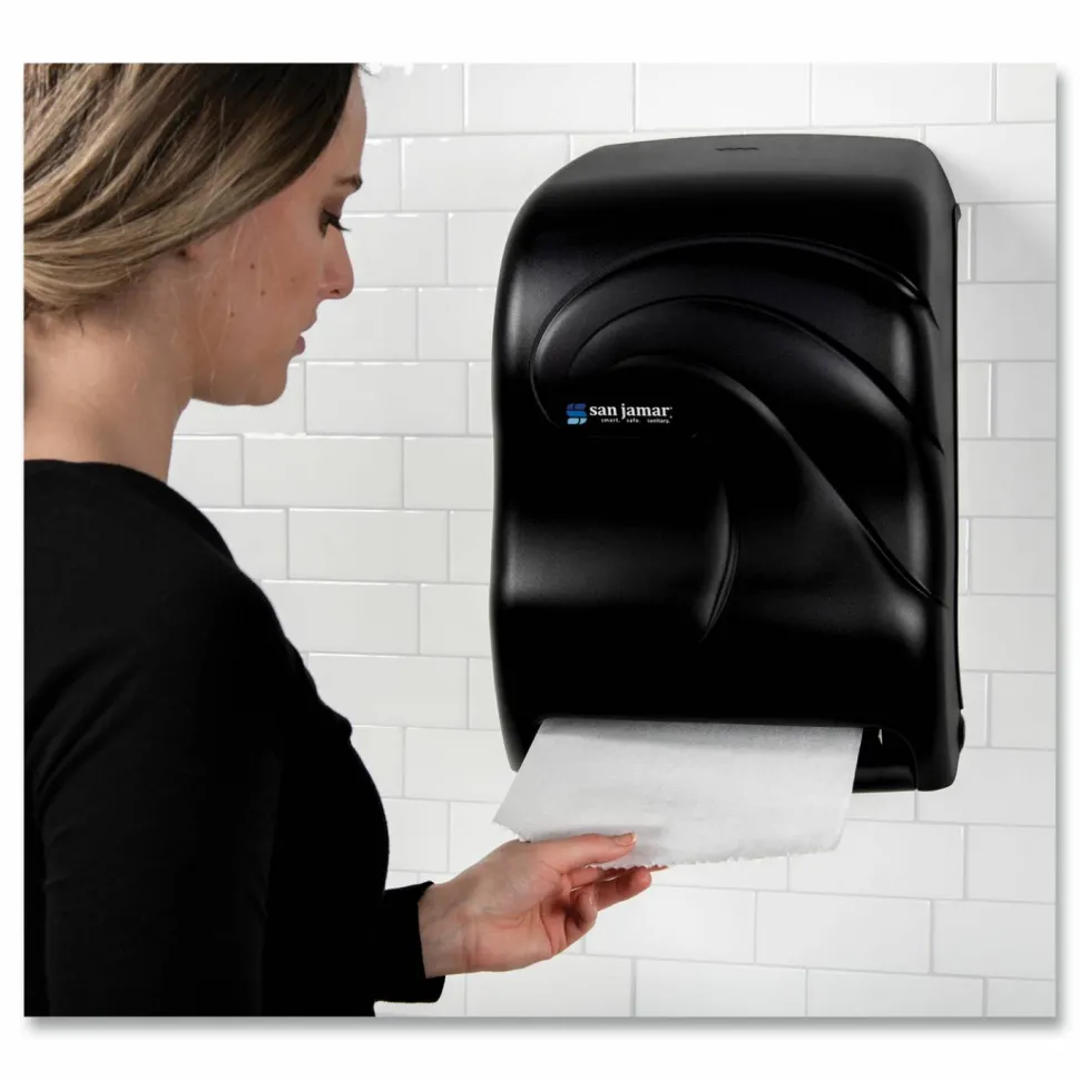 San Jamar Oceans Tear-N-Dry Electronic Touchless Roll Towel Dispenser, 11.75 x 9 x 15.5, Black Pearl