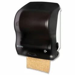 San Jamar Simplicity Mechanical Roll Towel Dispenser, 15.25 x 13 x 10.25, Black