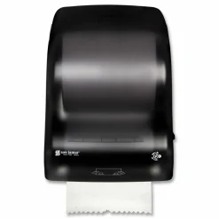 San Jamar Simplicity Mechanical Roll Towel Dispenser, 15.25 x 13 x 10.25, Black