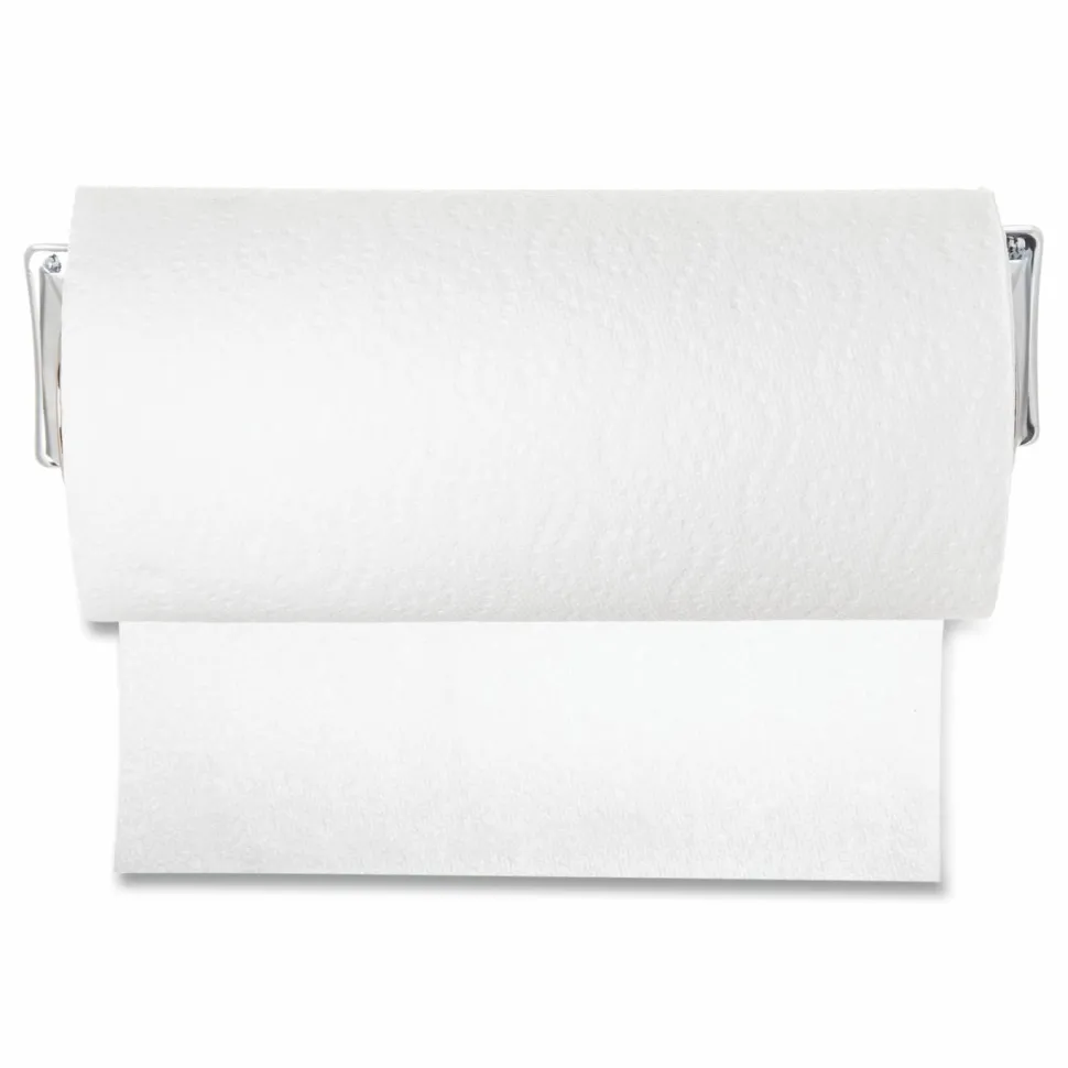San Jamar Single Roll Towel Dispenser - Roll Dispenser - 1x Roll - 2.9" x 13.3"x 4.6" Depth - Steel - Chrome - Durable, Perforated, Compact - T451XC
