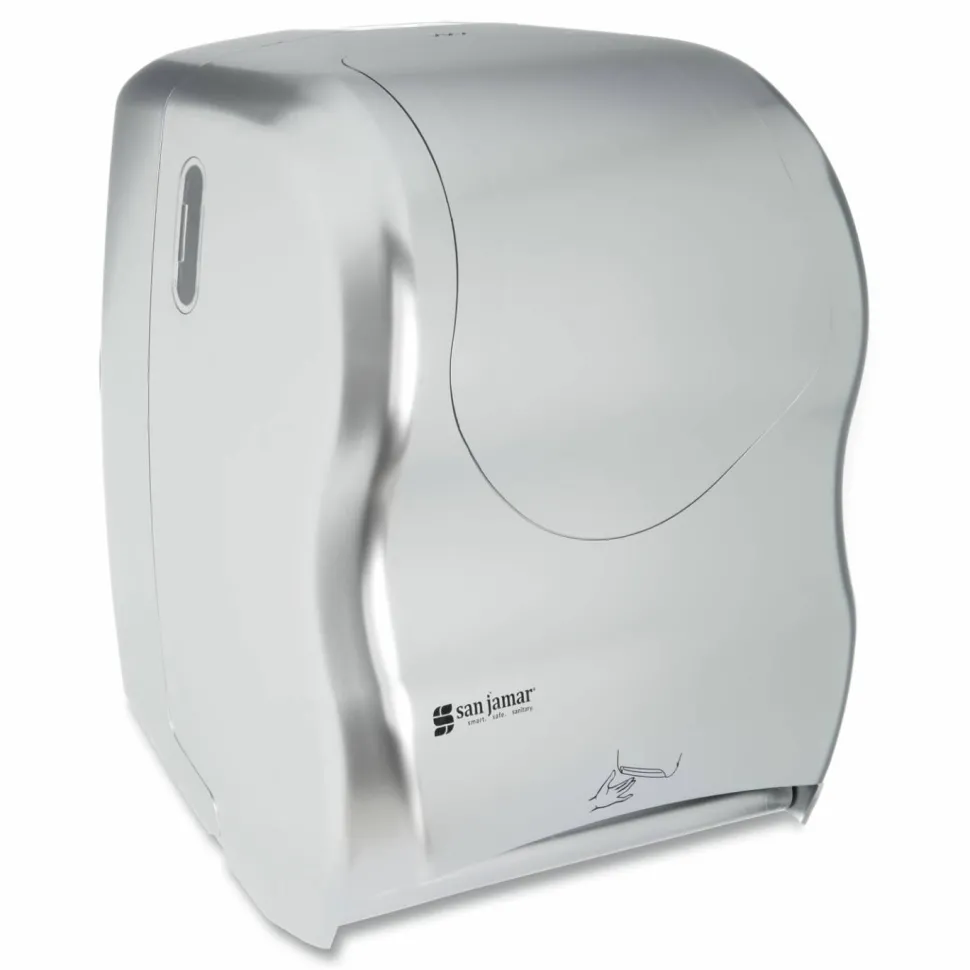 San Jamar Smart System with iQ Sensor Towel Dispenser, 16.5 x 9.75 x 12, Silver