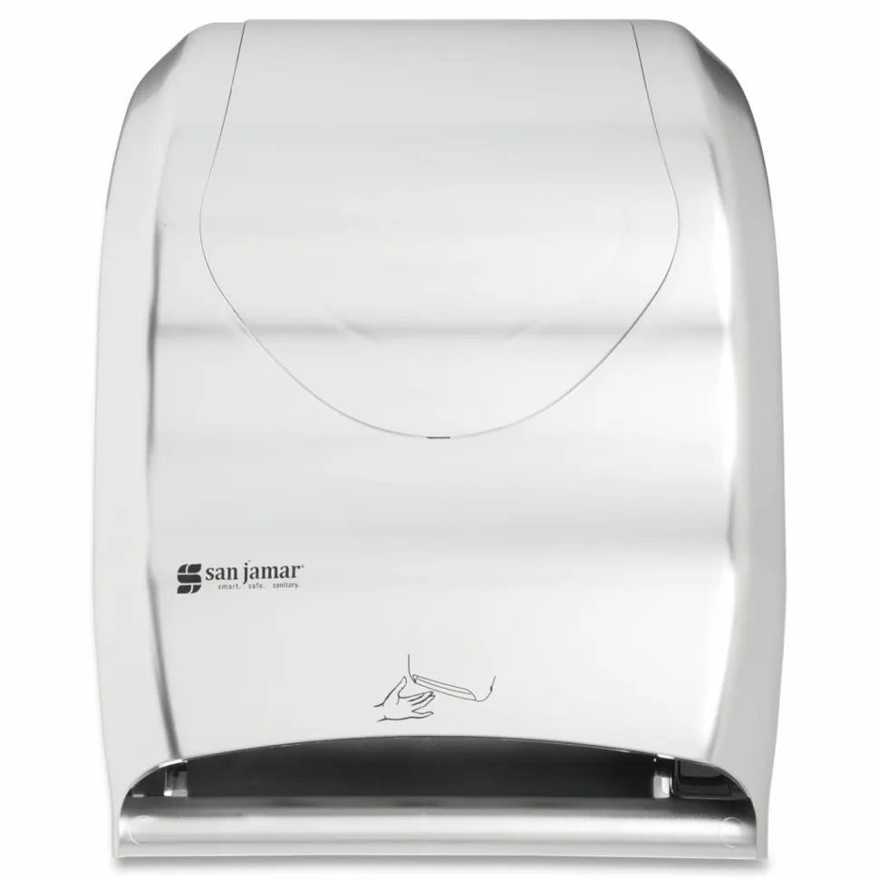 San Jamar Smart System with iQ Sensor Towel Dispenser, 16.5 x 9.75 x 12, Silver