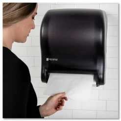 San Jamar Tear-N-Dry Eco Roll Paper Towel Dispenser, 14 7/16