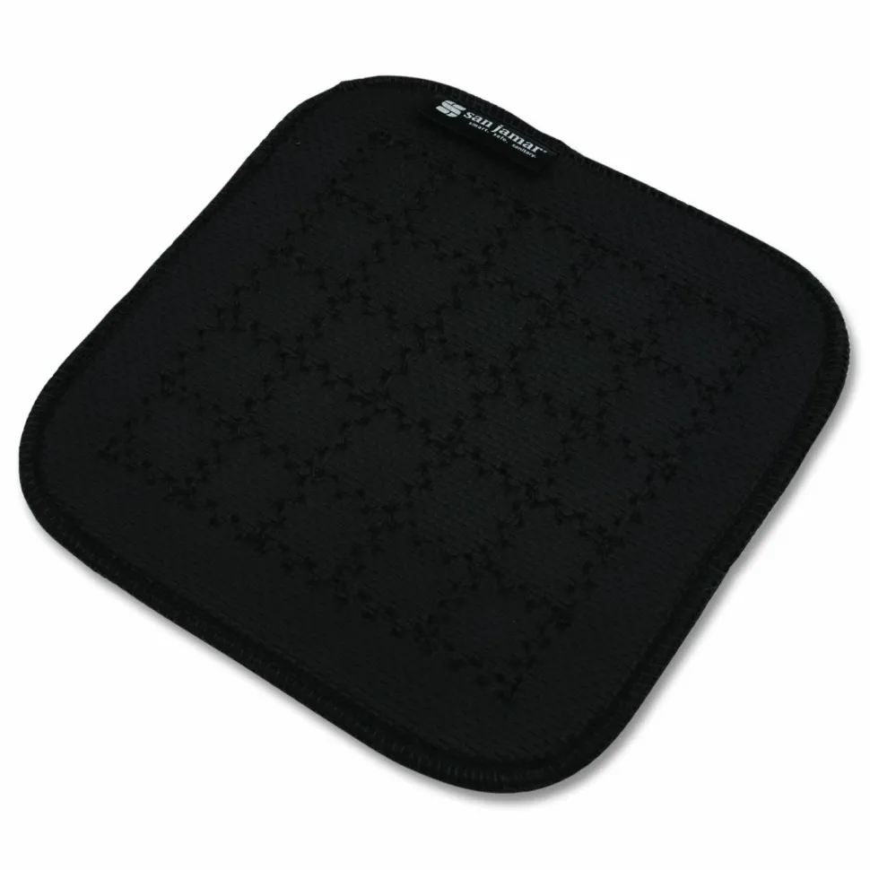 San Jamar Ultigrip Hot Pad, 11.5", Neoprene, Black