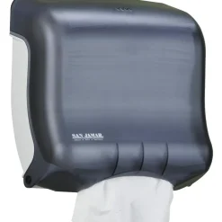 San Jamar Ultrafold Towel Dispenser, 11 1/2" x 11 1/2" x 6", Black/Pearl