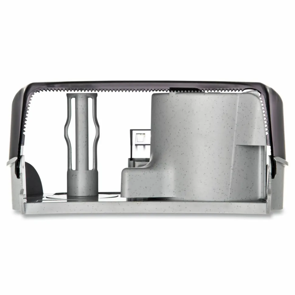 San Jamar Versatwin Standard Bath Tissue Dispenser, Classic, 8 x 5.75 x 12.75, Transparent Black Pearl