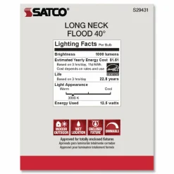 Satco 12W PAR 30/LN/FL 3000K LED Bulb
