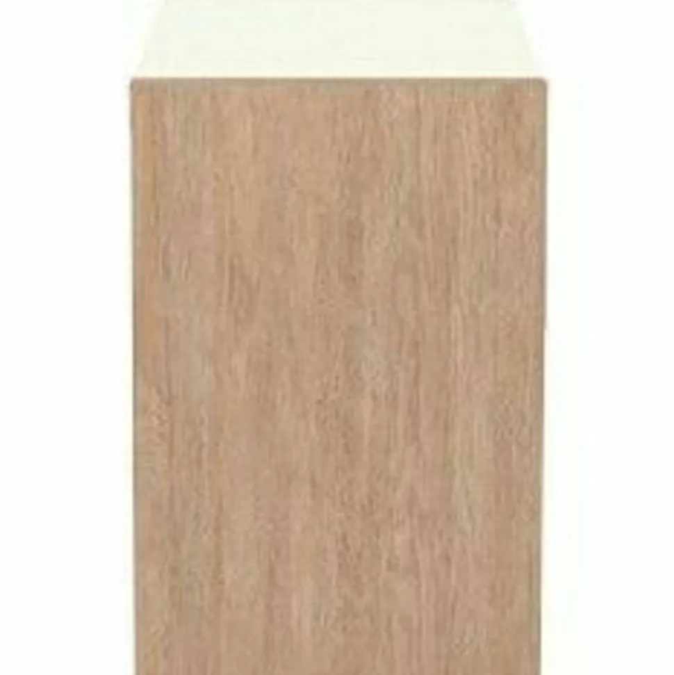 Sauder Dixon City 33"W Computer Desk Cabinet With Storage, Brushed Oak/Pebble White