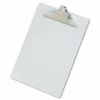 Saunders Aluminum Round Corner Clipboards - 1" Clip Capacity - 8 1/2" x 12" - Clamp - Aluminum - Silver - 1 Each