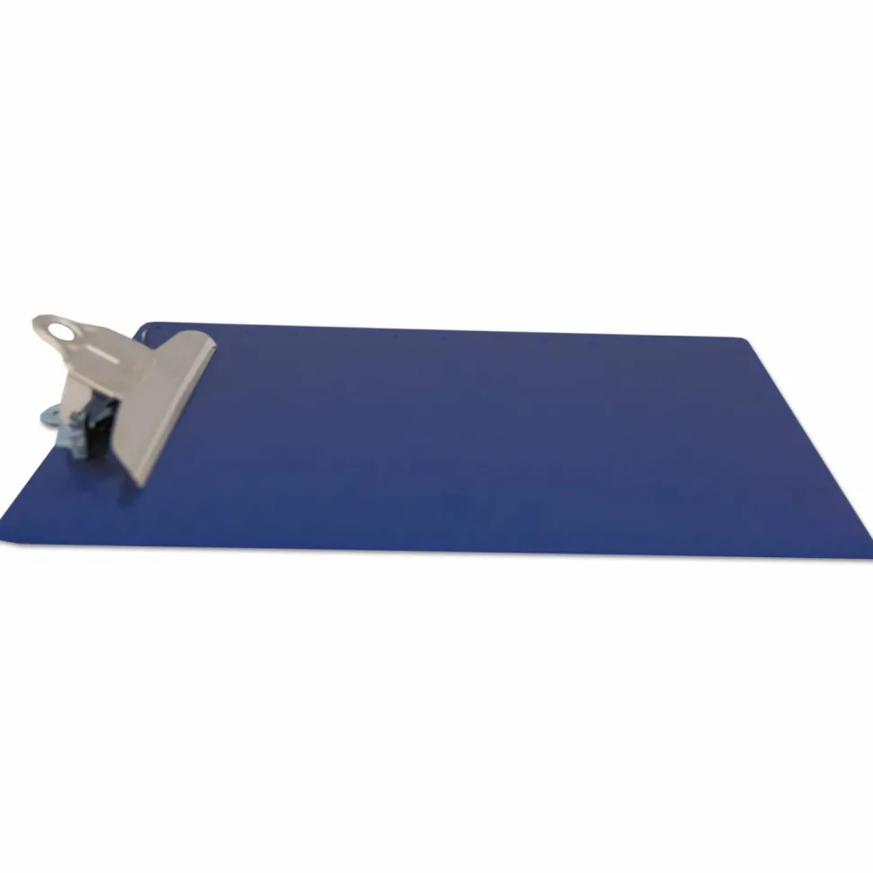 Saunders Plastic Clipboard, 8 1/2" x 12", Blue