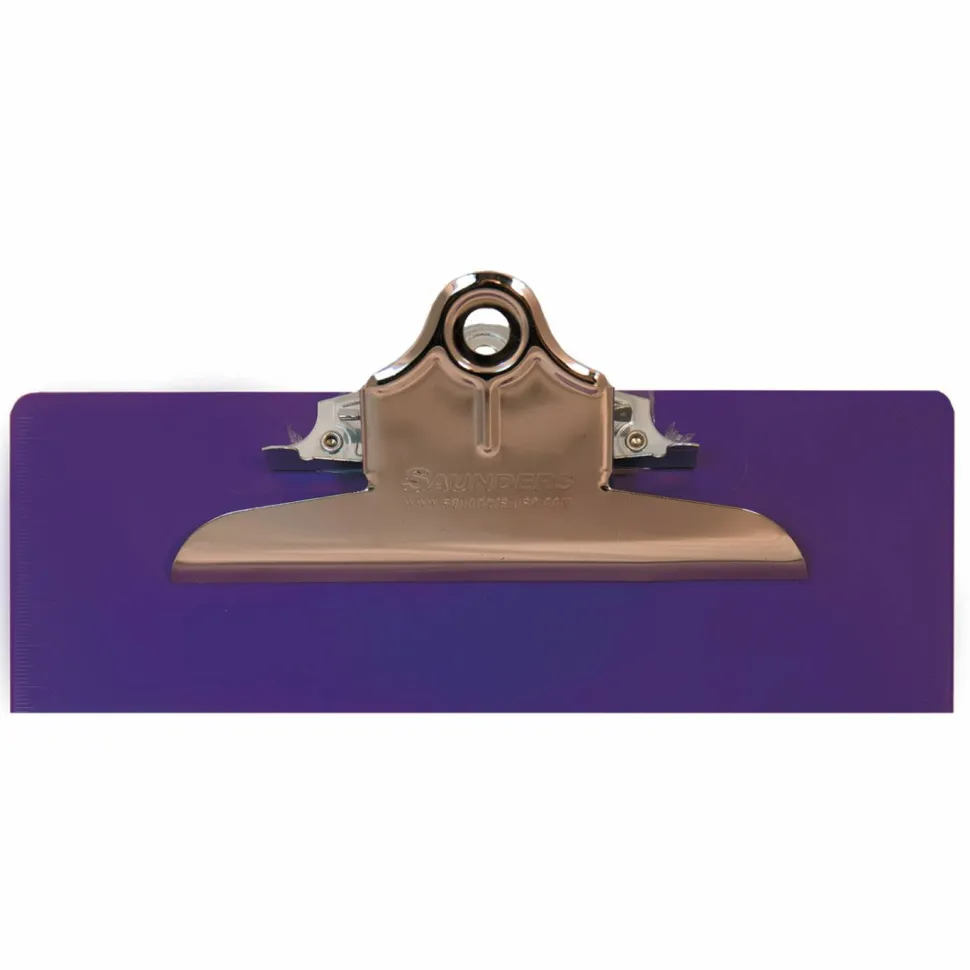 Saunders 96% Recycled Antibacterial Clipboard With Hanging Hole, 13 1/4"H x 9"W x 1 3/4"D, Letter, Purple