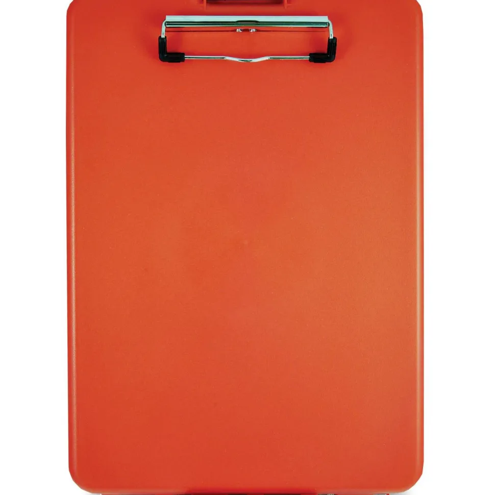 Saunders SlimMate Storage Clipboard, 0.5" Clip Capacity, Holds 8.5 x 11 Sheets, Red