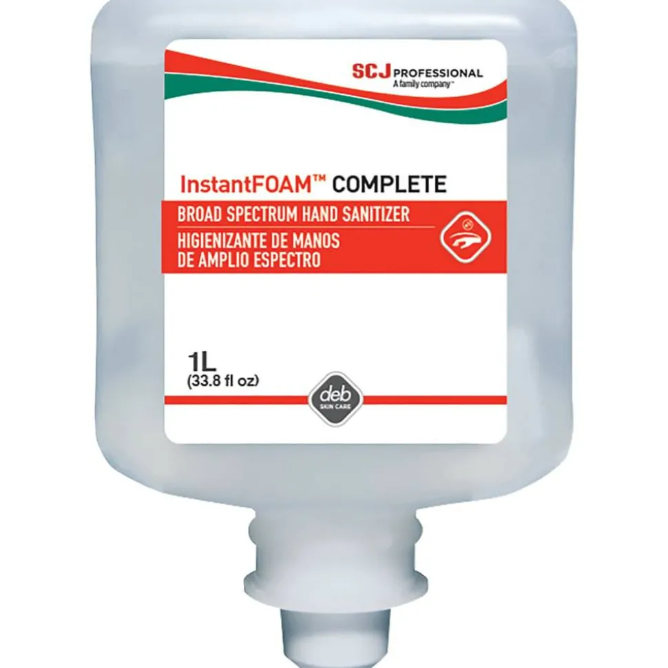SC Johnson Hand Sanitizer Foam Refill - 33.8 fl oz (1000 mL) - Kill Germs - Hand - Clear - Non-drying, Dri - IFC1L
