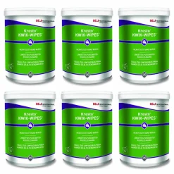 SC Johnson Professional Kresto KWIK-WIPES, Cloth, 1-Ply, 7.9 x 5.7, Citrus, White, 70/Pack, 6 Packs/Carton