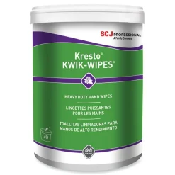 SC Johnson Professional Kresto KWIK-WIPES, Cloth, 1-Ply, 7.9 x 5.7, Citrus, White, 70/Pack, 6 Packs/Carton