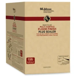 SC Johnson Professional Ready-To-Use Multi-Surface Floor Finish Plus Sealer, 5 gal Bag-in-Box