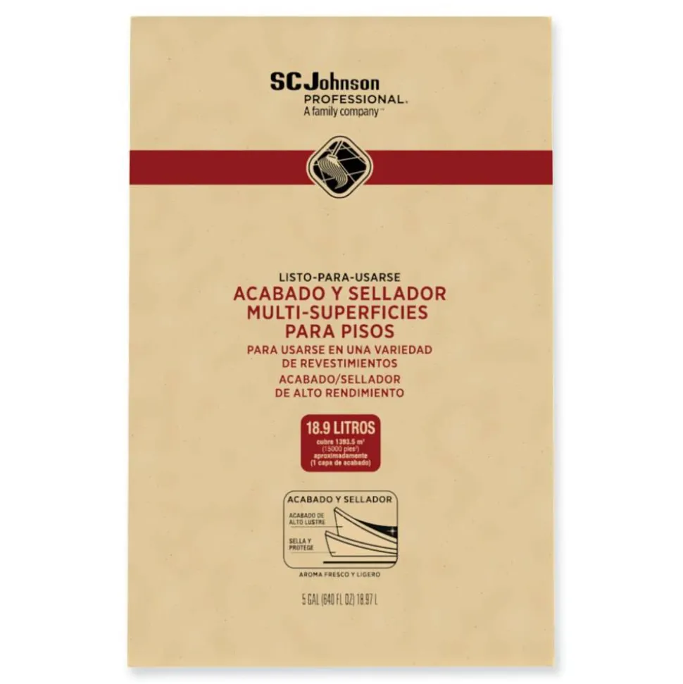 SC Johnson Professional Ready-To-Use Multi-Surface Floor Finish Plus Sealer, 5 gal Bag-in-Box