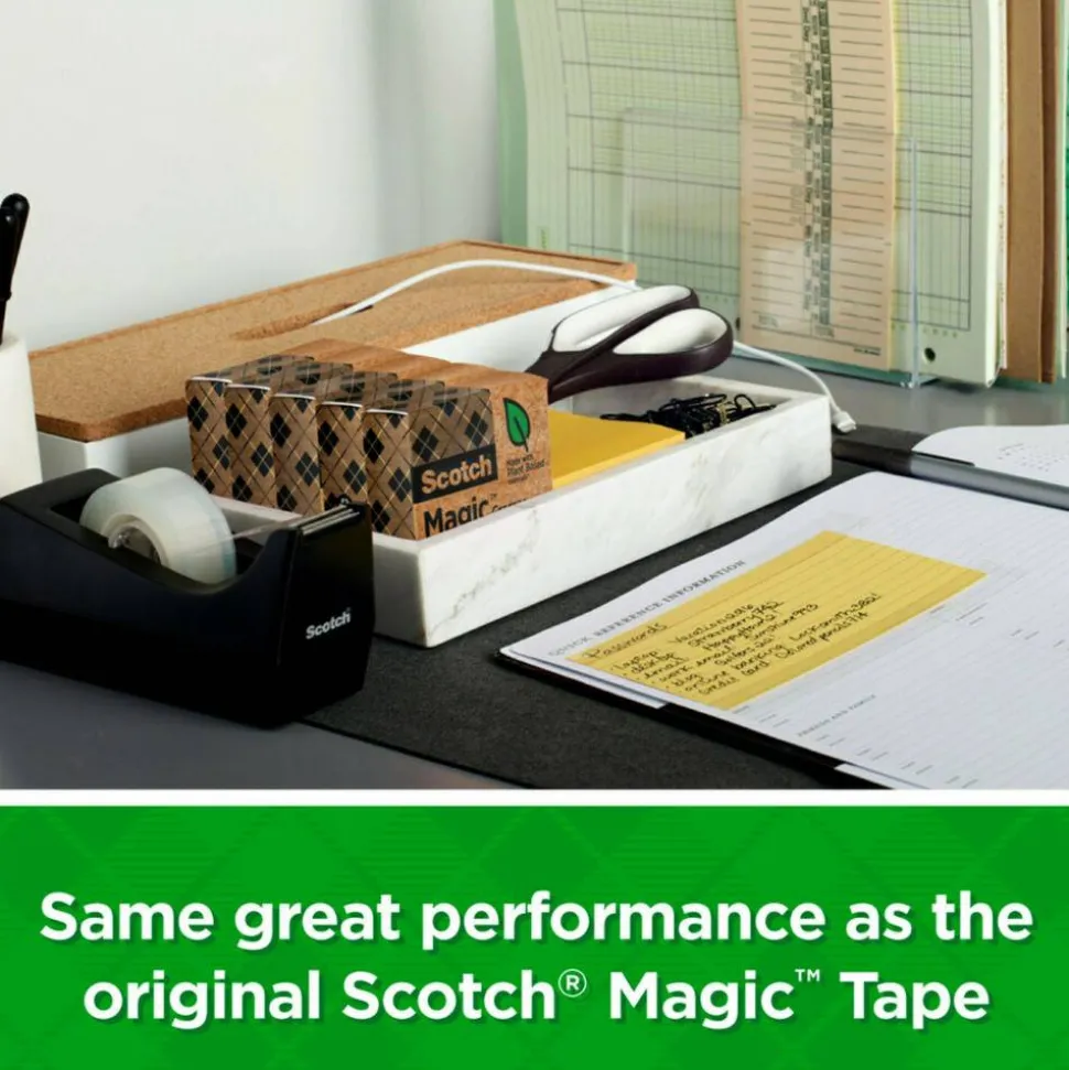 Scotch Greener Magic Tape, Invisible, 16 Tape Rolls, 3/4 in x 900 in, Home Office Supplies and School Supplies for College and Classrooms