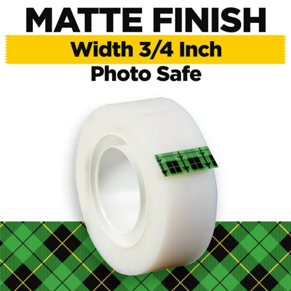 Scotch Magic Tape, Invisible, 3/4 in. x 1000 in., 12 Tape Rolls, Clear, School Supplies and College Essentials for Students and Teachers