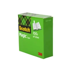 Scotch Magic Tape, Invisible, 3/4 in. x 1000 in., 24 Tape Rolls, Clear, Back to School Supplies and College Essentials for Students and Teachers