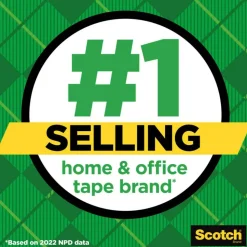 Scotch Magic Tape, Invisible, 3/4 in. x 1000 in., 10 Tape Rolls, Clear, School Supplies and College Essentials for Students and Teachers