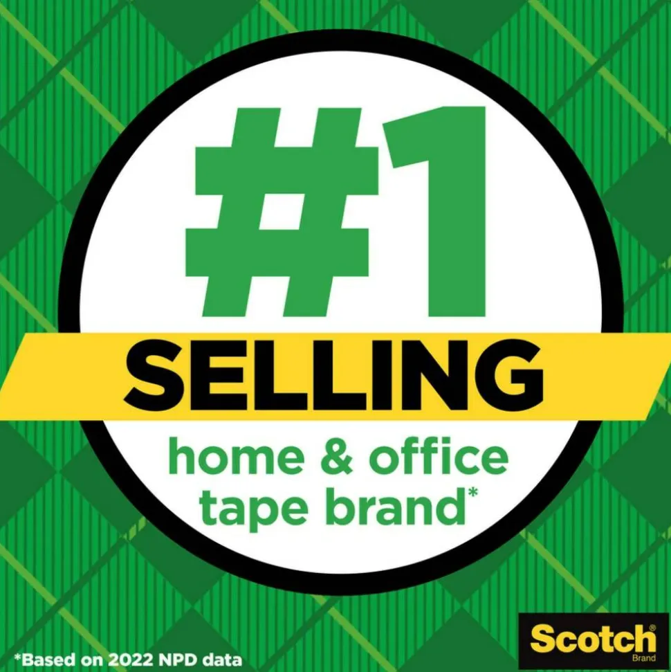 Scotch Magic Tape with Dispenser, Invisible, 3/4 in. x 650 in., 6 Tape Rolls, Clear, School Supplies and College Essentials for Students, 6122
