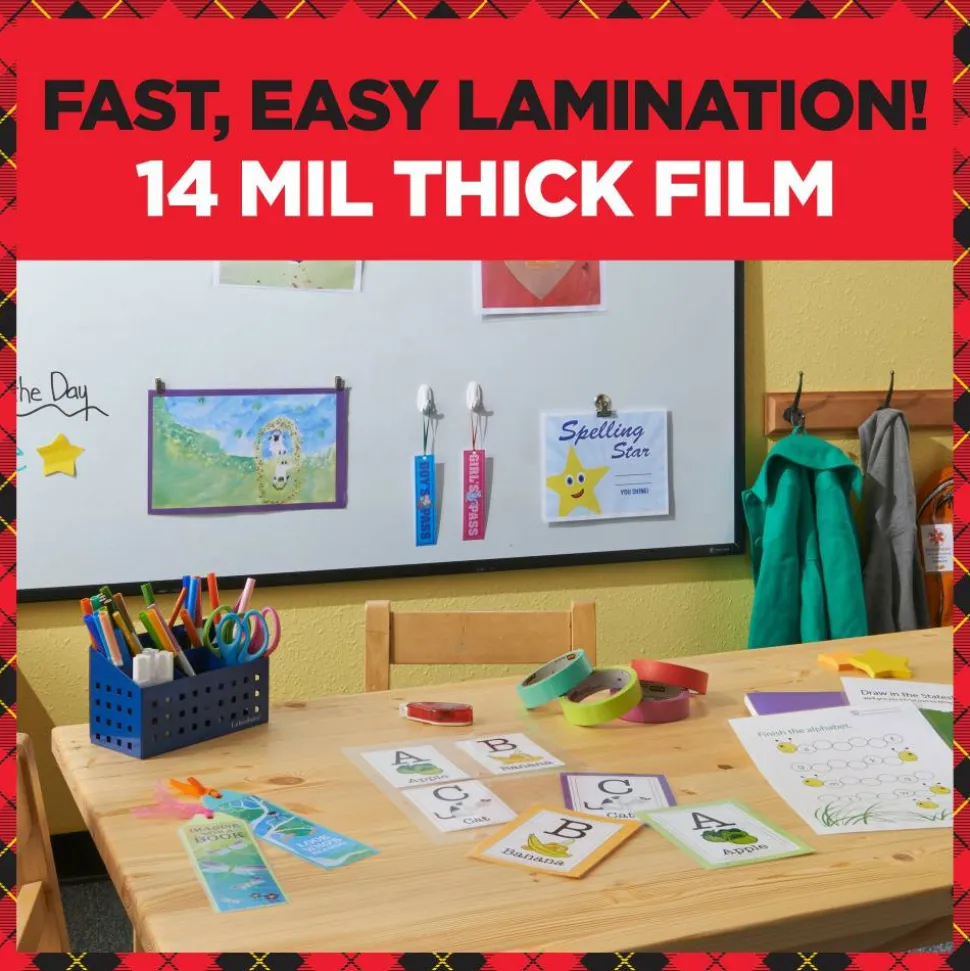 Scotch Self-Seal Laminating Sheets, 9" x 12", 50 Laminating Sheets, Fits Letter Size