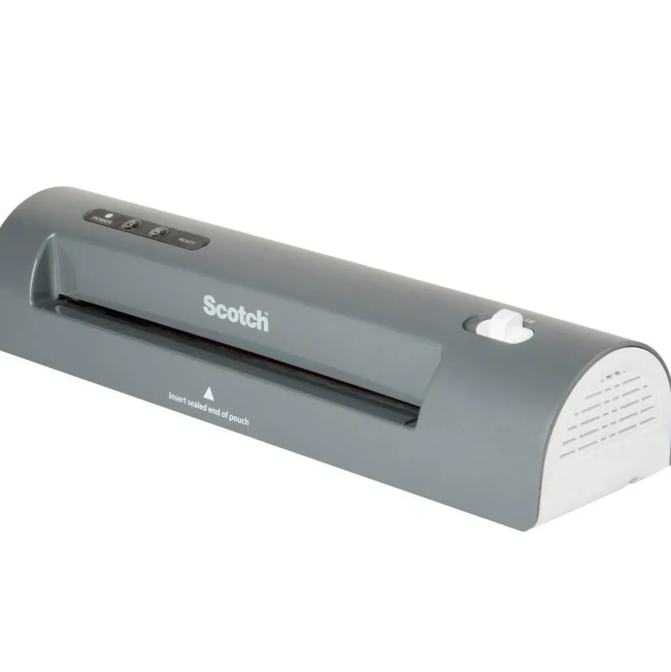 Scotch Thermal Laminator Combo Pack, 1 Gray Thermal Laminator 9" Wide, 20 Laminating Sheets, Fits Letter Size