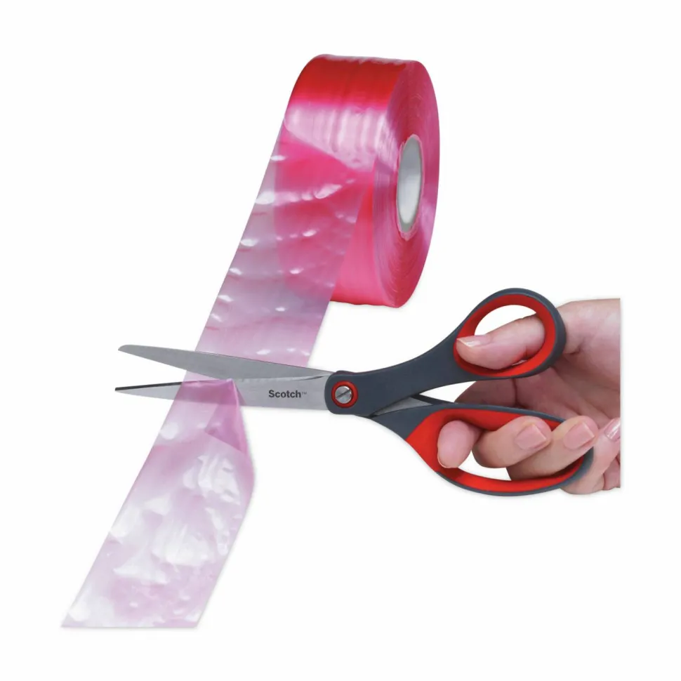 Scotch Bent Precision Scissors, 8", Pointed, Gray/Red