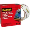 Scotch Book Tape, 2 in. x 540 in., 1 Tape Roll, Clear, School Supplies and College Essentials for Students and Teachers