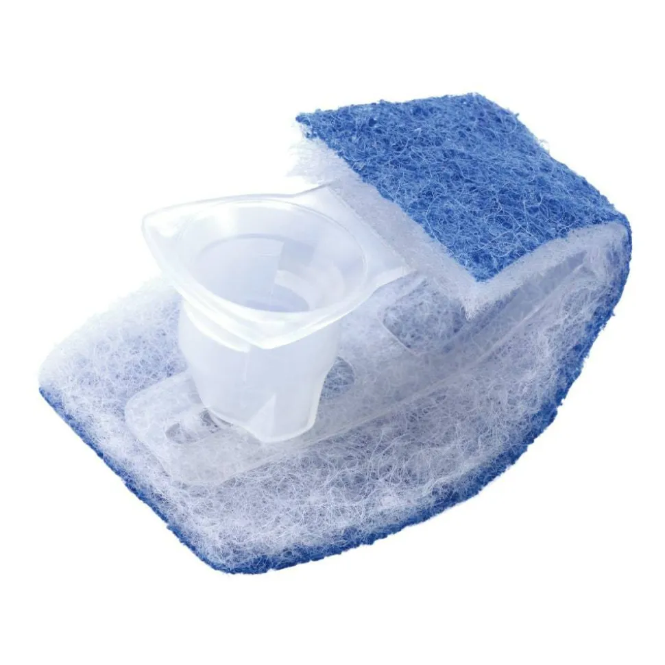 Scotch-Brite Disposable Toilet Scrubber - 1 / Box - White, Blue