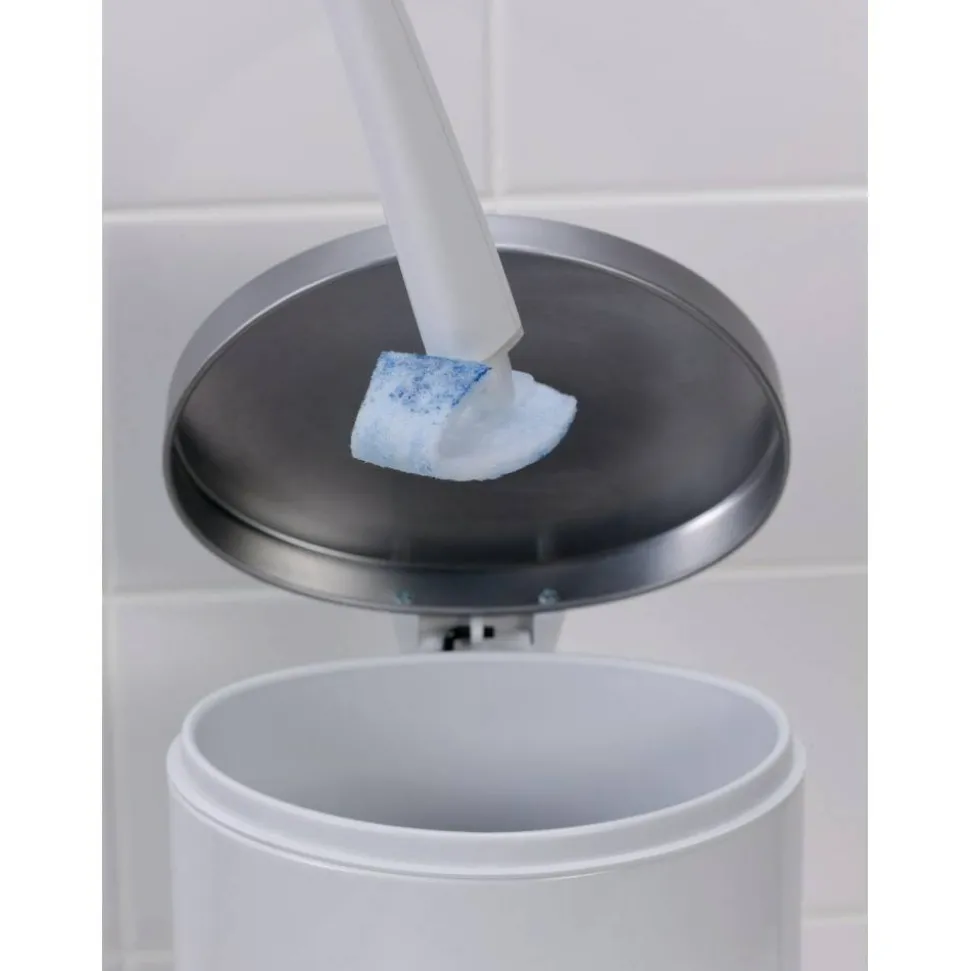Scotch-Brite Disposable Toilet Scrubber - 1 / Box - White, Blue