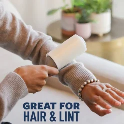 Scotch-Brite Everday Clean Lint Roller, 1 Pack, 70 Adhesive Sheets Total, Lint Remover for Pet Hair, Dark Clothes, Furniture, and Dusty Surfaces