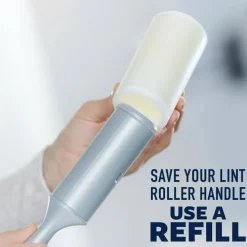 Scotch-Brite Everyday Clean Lint Roller Refill, 4 in., 1 Pack, 70 Adhesive Sheets Total, Versatile Lint Removers for Daily Cleaning and Clothes
