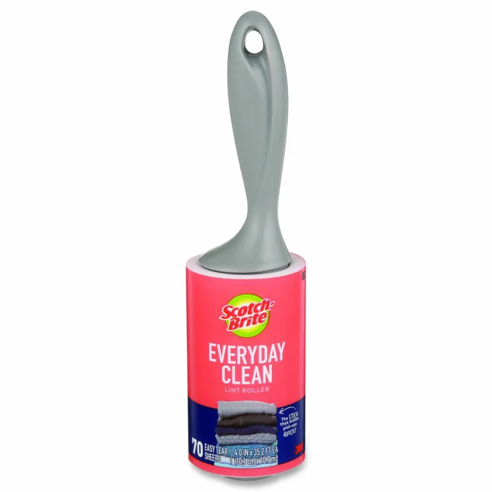 Scotch-Brite Everyday Clean Lint Roller, 70 Sheets/Roll