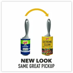 Scotch-Brite Extreme Clean Lint Roller, 100 Sheets/Roll, 2/Pack