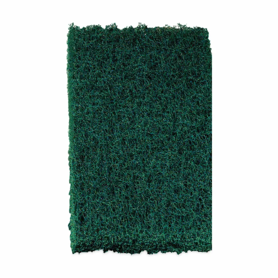 Scotch-Brite Heavy-Duty Scouring Pad, 3.8 x 6, Green, 10/Carton