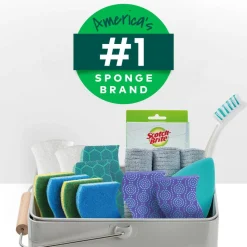 Scotch-Brite Heavy Duty Sponges, 3 Scrubbing Sponges, Great For Washing Dishes and Cleaning Kitchen