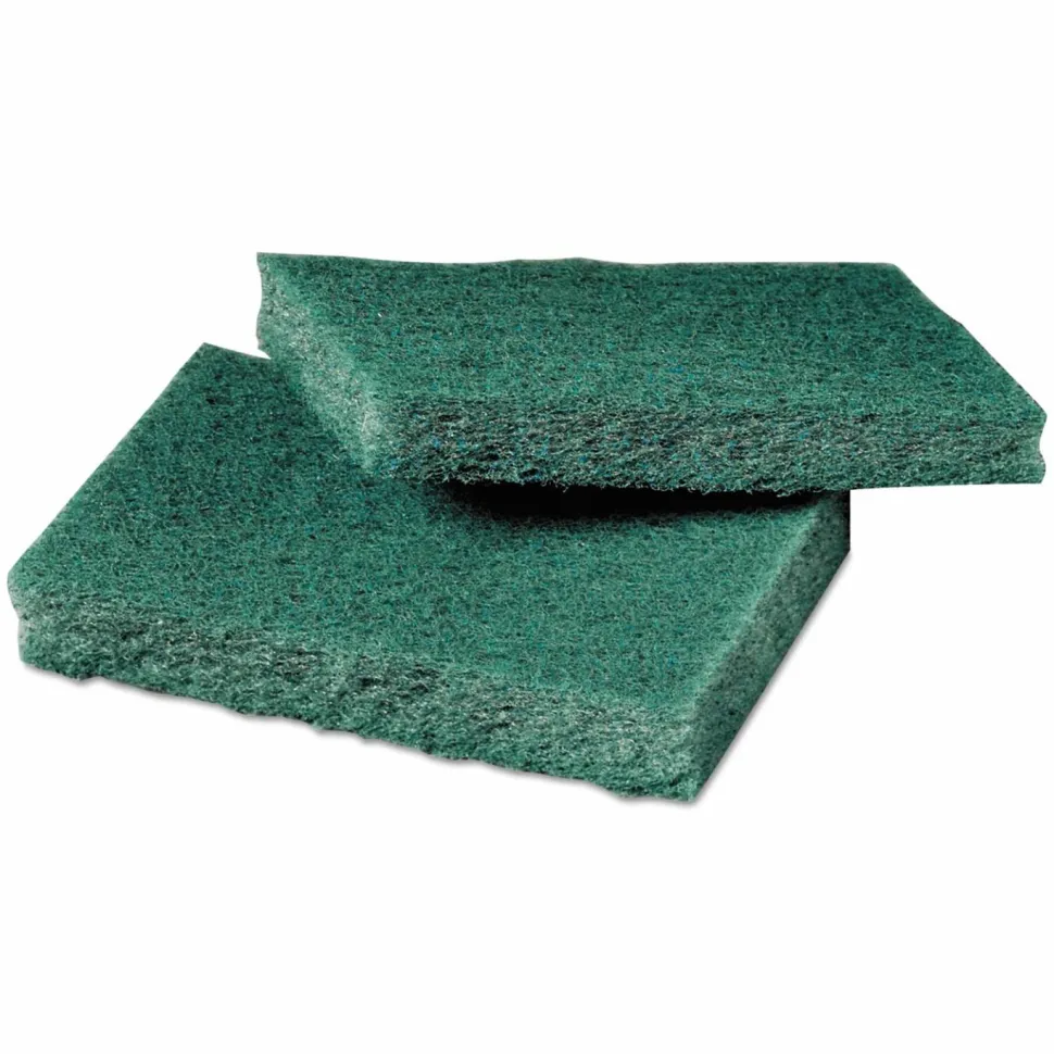 Scotch-Brite PROFESSIONAL General Purpose Scrub Pad, 3 x 4.5, Green, 40 Pads/Box, 2 Boxes/Carton