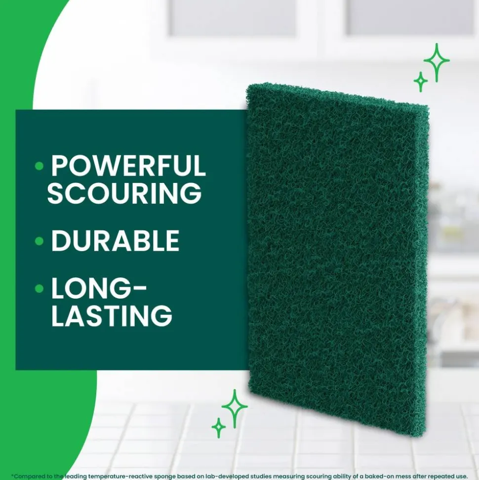 Scotch-Brite Scouring Pads, 3 Scour Pads, Great for Kitchen, Garage and Outdoors