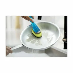 Scotch-Brite Soap-Dispensing Dishwand, 2.5 x 9.5, Yellow/Green
