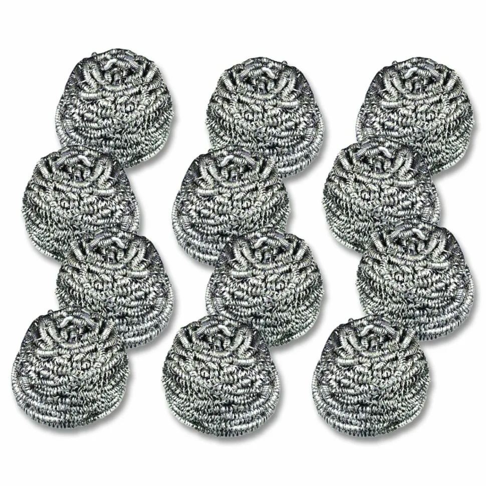 Scotch-Brite Stainless Steel Scrubber, Silver, 12/Carton