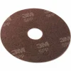 Scotch-Brite Surface Preparation Pad, 17" Diameter, Maroon, 10/Carton