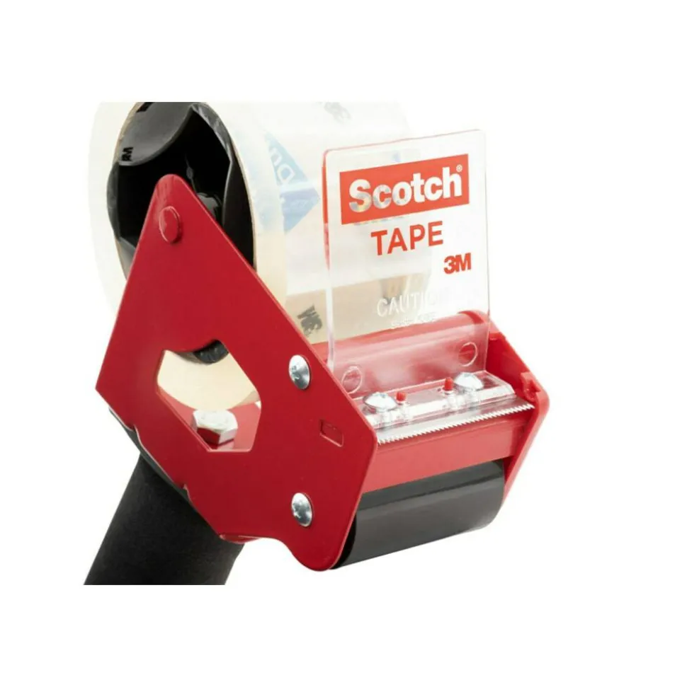 Scotch Commercial Grade Shipping Packing Tape, 36 Tape Rolls with 1 Dispenser, 1-7/8 in x 54.6 yd, 3" Core, Designed - 3750CS