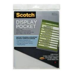 Scotch Display Pocket, 9" x 11", Clear